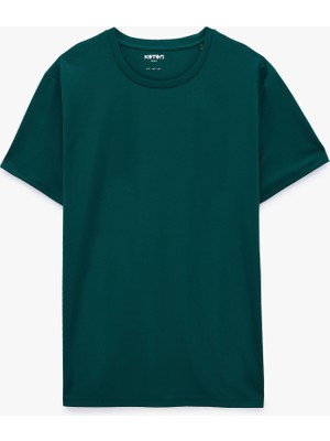 Koton Regular Fit Kısa Kollu Bisiklet Yaka Basic Spor Tişört