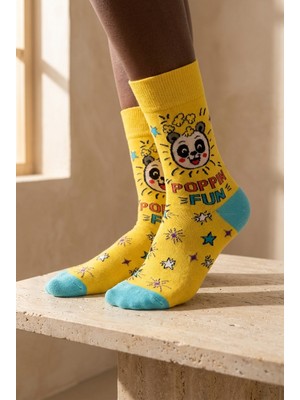 Katia & Bony Unisex Desenli Soket Çorap Sarı