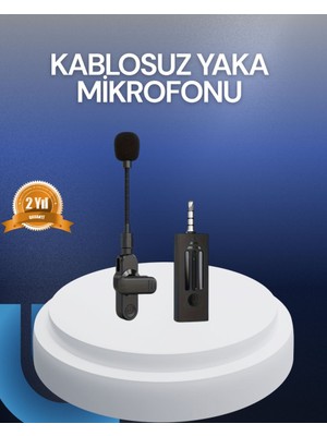 Profesyonel Ses Kayıt Için Kablosuz Mini Yaka Mikrofonu