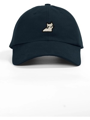 PataCute Minimal Masum Kedi Soft Baseball Şapka