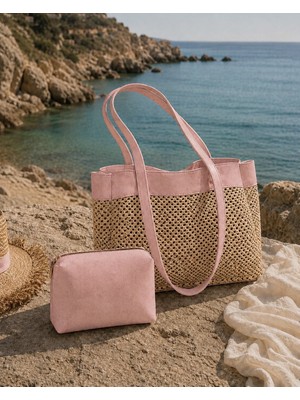 Victoria Valeria Summer Time Plaj Çantası + Değerli Eşya Çantası