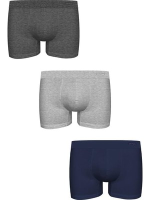 John Frank Hidden Premium 3'lü Erkek Boxer JF3BPB-H100