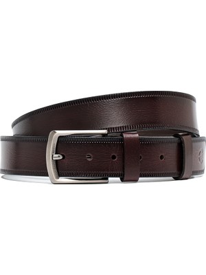   Erkek  N-040-126 Grande Spor Kemer (Genişlik 4 Cm)