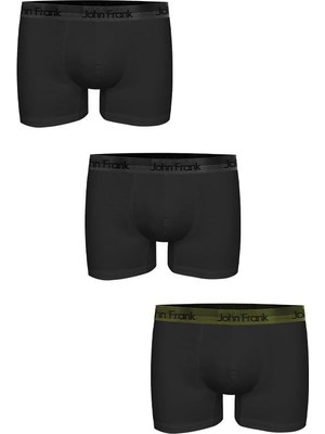 John Frank Premium 3'lü Erkek Boxer JF3BPB03