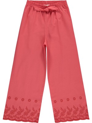 Civil Girls Beli Kemerli 10-13 Yaş Pantolon - Kırmızı