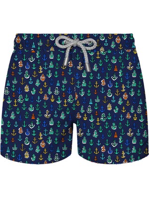 John Frank Kids All Over Erkek Çocuk Mayo Şort KJFSSSW79-ANCHOR