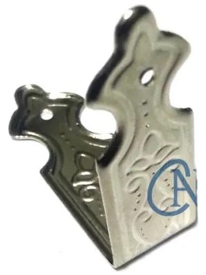 Aydogan's Dekoratif Sandık, Kutu Kenarı, 11X32MM, Nikel, 1 Adet