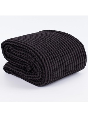 Sync Ticaret Püskül Waffle Koltuk Battaniyesi &amp; Pike Tek Kişilik 150X170 Cm, 100% Pamuk Ultra Yumuşak Waffle