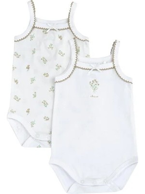 Chicco Kız Bebek 2li Askılı Body Set