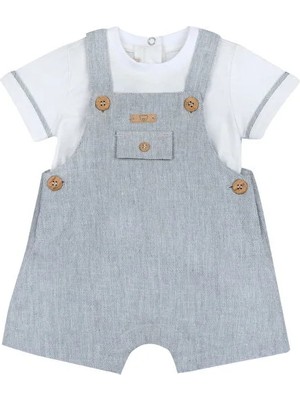 Chicco Erkek Bebek Kısa Kollu Tişört ve Kısa Tulum Takım