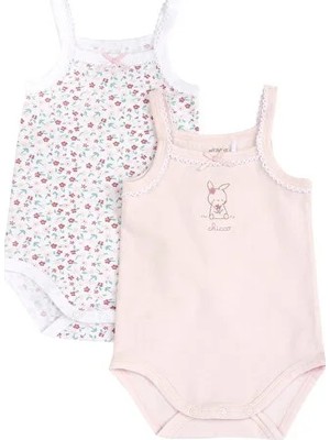 Chicco Kız Bebek 2li Askılı Body Set