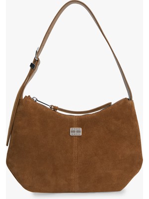 Tommy Hilfiger Tjw Slouchy Suede Shoulder Bag Kadın Kahverengi Çanta - AW0AW18859