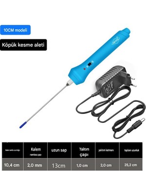 Profisher Strafor Köpük Kesme Kalemi 10 cm Adaptörlü On/off Siviç Sıcak Tel