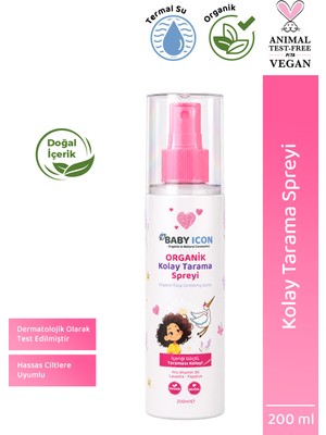 Organik Vegan Kolay Tarama Spreyi