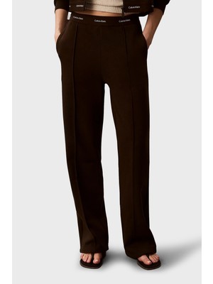 Calvin Klein Logolu Bel Detaylı Geniş Paça Pantolon LV047G253GTO2 Bayan Pantolon LV047G253G To2