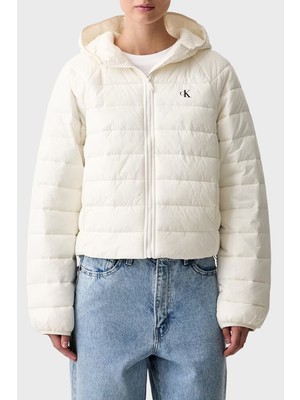 Calvin Klein Kapitoneli Regular Fit Kapüşon Yaka Mont LV047G505GYAS Bayan Mont LV047G505G Yas