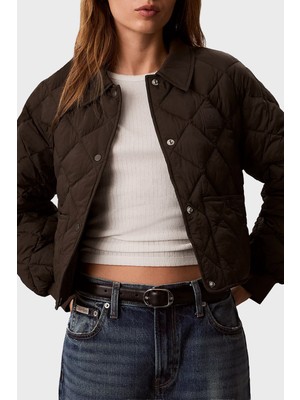 Calvin Klein Kapitoneli Regular Fit Çıtçıt Düğmeli Mont LV047G509GTO2 Bayan Mont LV047G509G To2