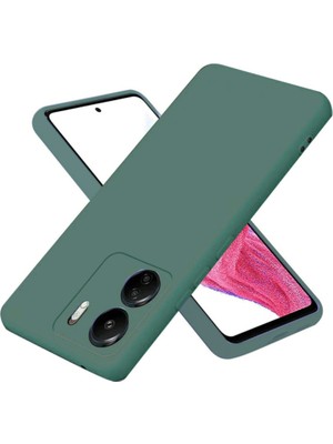 Bezos Redmi 13C Kılıf First Silikon - Koyu Yeşil