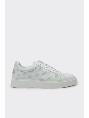 Derinet Hakiki Deri Bağcıklı Erkek Sneaker