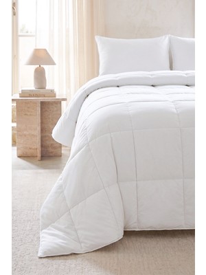 Ocean Home Textile %100 Pamuk Kumaş Kaz Tüyü Konforunda Saten Biyeli Mikrojel Battal Boy Yorgan 235 x 215 cm