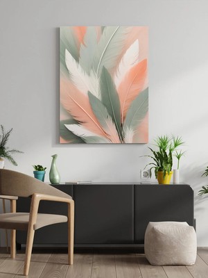 Visdora Dekoratif Tüy Canvas Tablo Ev Ofis Mutfak Dekorasyonu Kanvas Duvar Tablo
