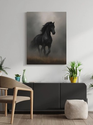 Visdora Koşan At Canvas Tablo Ev Ofis Mutfak Dekorasyonu Kanvas Duvar Tablo