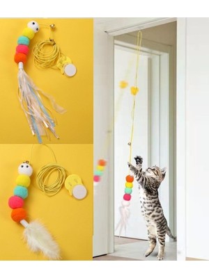Ttt Elastik Yapışkanlı Kedi Oyun Oltası