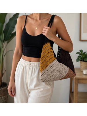 3K Collection Handmade Makrome Bulmaca Çanta