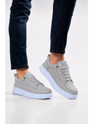 Liger Akıllı Bağcık Hafif Comfort Taban Günlük Erkek Sneaker Ayakkabı Kum