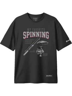 Balıkçılık Temalı Tişört - My Favorite Spinning