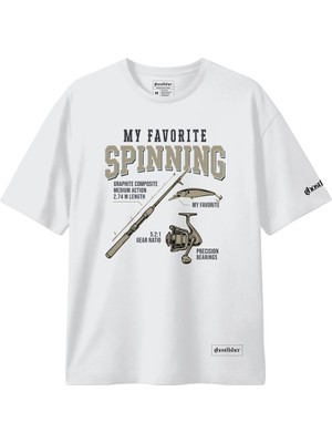 Balıkçılık Temalı Tişört - My Favorite Spinning