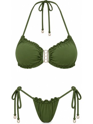 D Lingerie Vert Straplez Bikini Takımı- DM1802Y