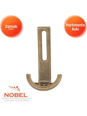 Nobel Palmiye Lüks Portmanto Askı, Metal, Vestiyer Askı, 158 Gr, Dolap Askılık, Duvar Askılığı, Antik Sarı (Vidalı)