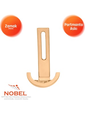 Nobel Palmiye Lüks Portmanto Askı, Metal, Vestiyer Askı, 158 Gr, Dolap Askılık, Duvar Askılığı, Albrifin (Vidalı)