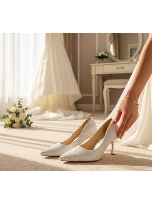 Guja 26Y483-7 Premium Kadın Taşlı Stiletto