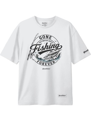 Balıkçılık Temalı Tişört - Fishing Forever