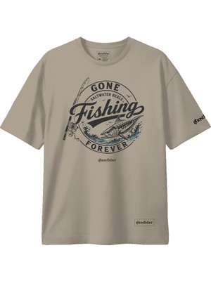 Balıkçılık Temalı Tişört - Fishing Forever