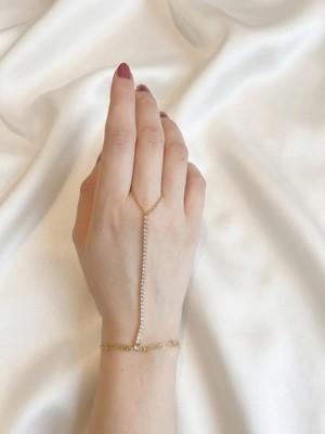 Stainless Steel Zarafet Müzesi Kadın Gold Çelik Şahmeran - Zirkon Taşlı Su Yolu Gold Şahmeran Bileklik