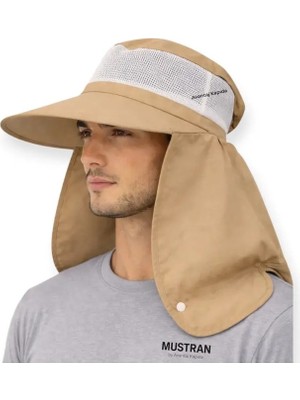 Mustran Güneş Korumalı Geniş Siperli Enseli Güneş Şapkası Fileli Outdoor Balıkçı Kamp Bahçe Unisex