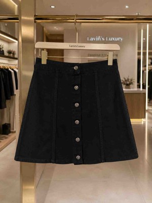 Lavin’s Luxury 🖤 Siyah Kot Mini Etek