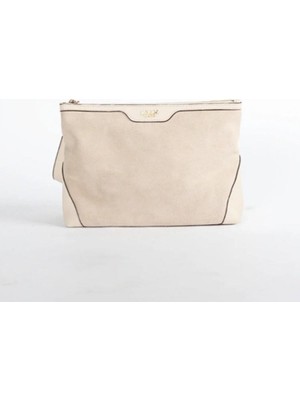 Kuum London K33ZD343K Hakiki Süet Deri Kadın Clutch Çanta