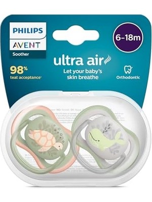 Ultra Air Emzik 6-18 Ay, 2'li Paket, Erkek