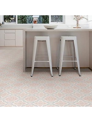 Floorpops FP3566 Cecilia Peel Stick Yer Karosu, Beyaz ve Kirli Beyaz