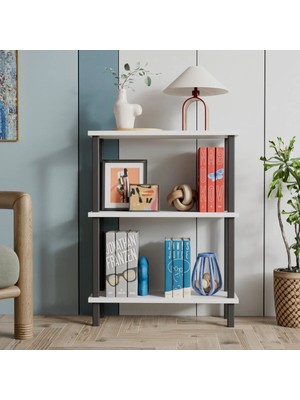 The Violett Pırada 3 Raflı Kitaplık Organizer Düzenleyici