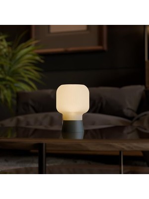 Deco Fabrica Modern Gündoğumu Masa Lambası, Renk Geçişli Dekoratif Abajur, Meditasyon ve Yatak Odası Için Huzurlu Aydınlatma