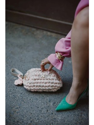 Atelier Tuğba ÇNT001 El Örgüsü Clutch & Makyaj Çantası