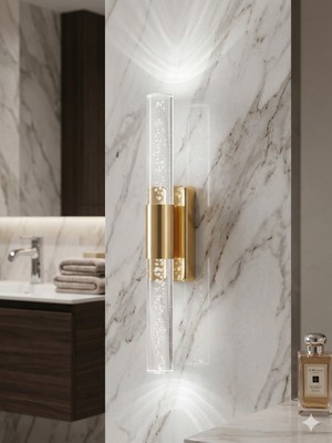 Backhome Bubblelight Small 31 cm Modern Tasarım LED Aplik - Duvar Lambası - Gold -  Elektrikli - Beyaz LED