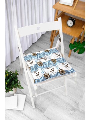 Rem Home Remhome Özel Tasarım Dijital Baskılı Pofidik Sandalye Minderi 40X40
