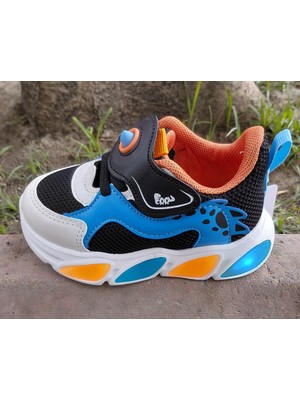 Cool Luna-Bebe 22/25 Çocuk Işıklı Comfort Taban Cırtlı Sneaker Spor Ayakkabı