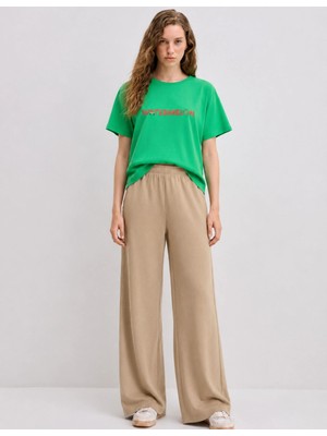 Organickid Watermelon Kadın Yeşil Oversize T-Shirt